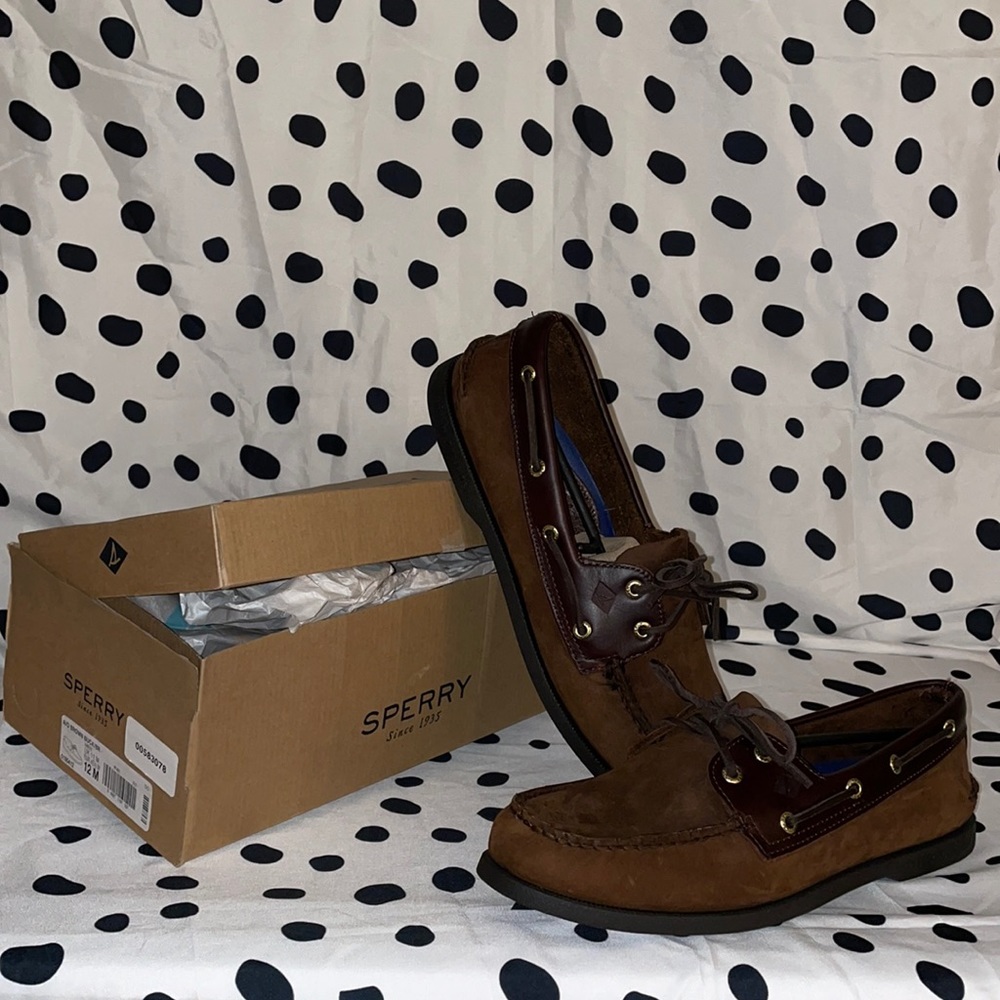 NEW Brown Men’s Sperry’s size 12
